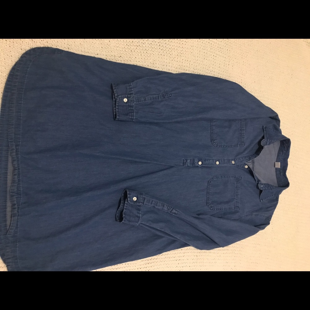 Long sleeved denim dress